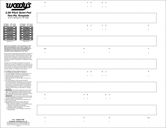 286 Quiet Pad Template