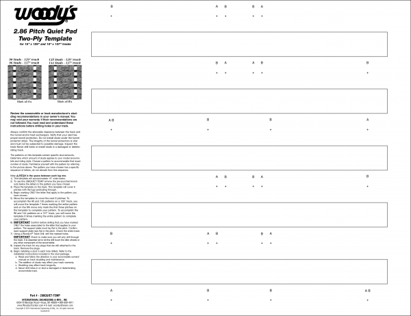 286 Quiet Pad Template