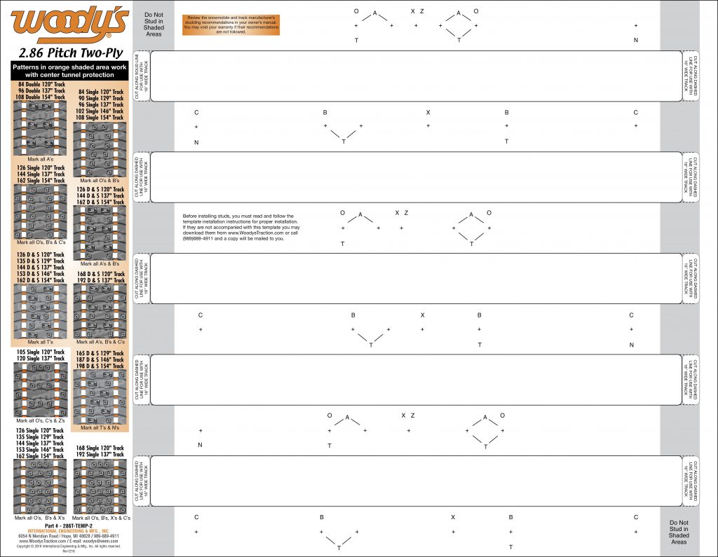 2.86 Pitch Two-Ply Template image