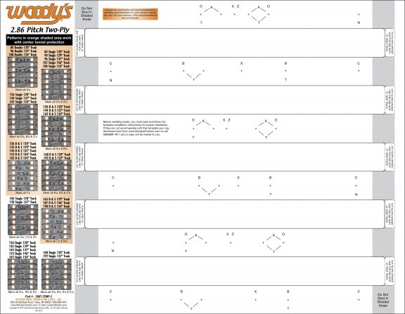 2.86 Pitch Two-Ply Template