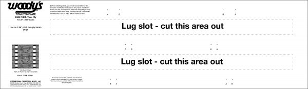 Titan 2.86 Pitch Two-Ply Template