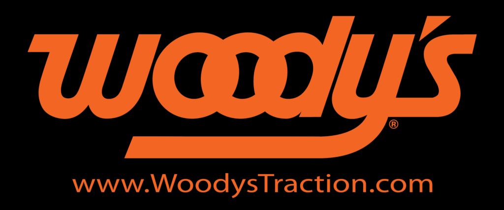Orange Wood's Traction Logo with Black Background image