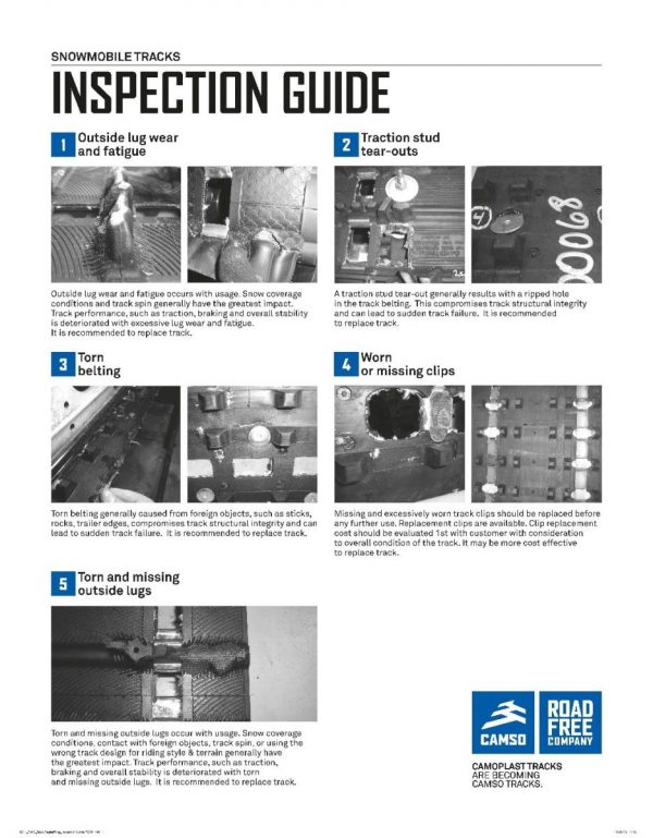  Camso’s Snowmobile Track Inspection Guide