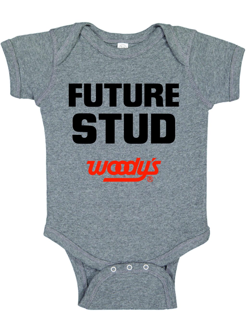 Baby Grey Future Stud Onesie | Woody's Traction