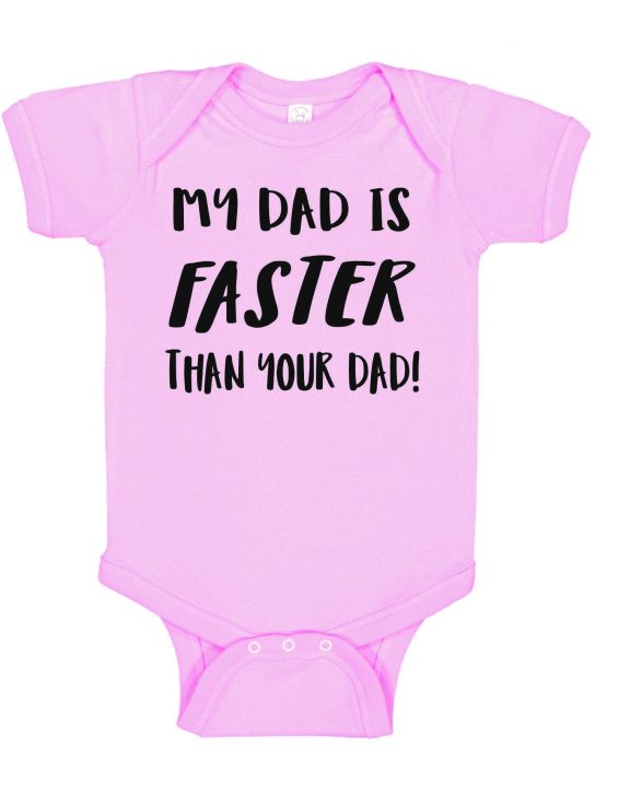 Pink Woody's Faster Baby Onesie