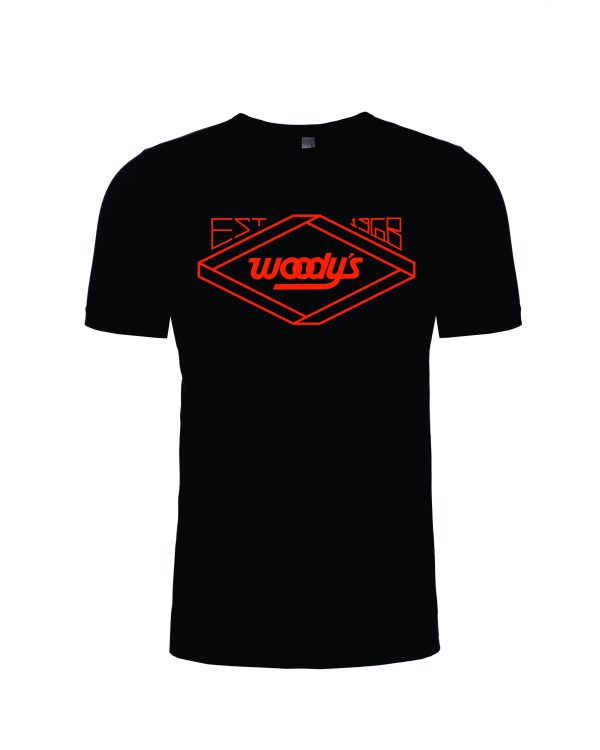 Woody's Black Established Tee